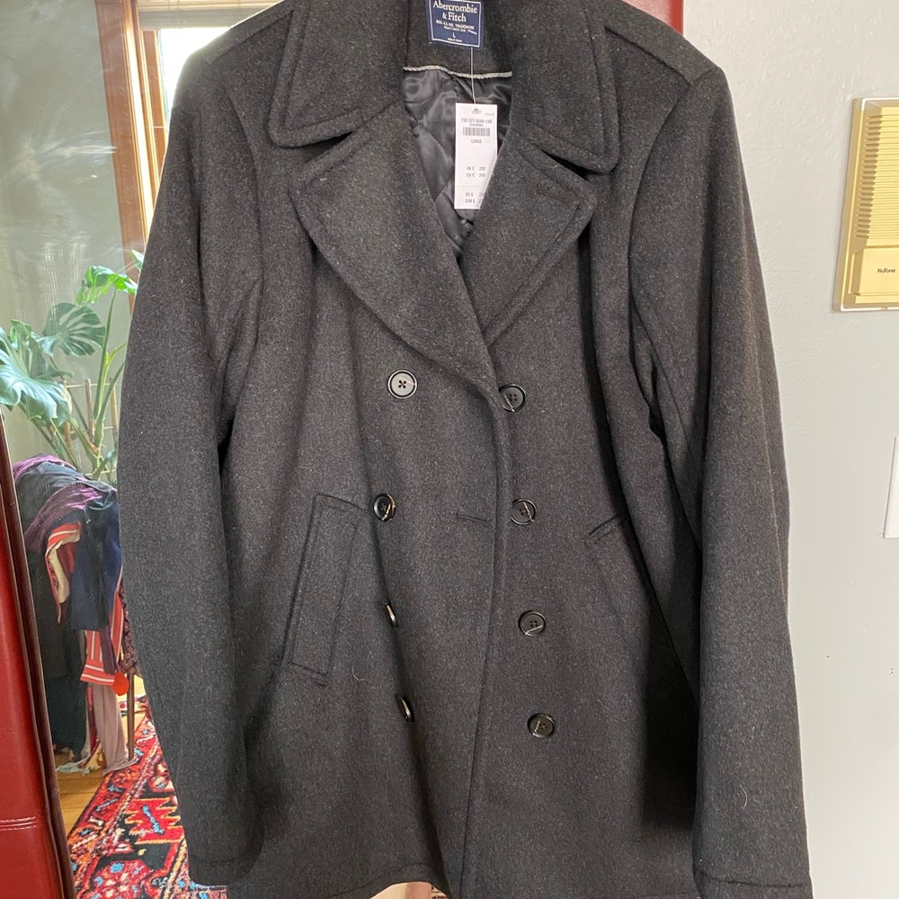 Large Abercrombie Pea coat